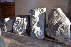 Recsued standing stones